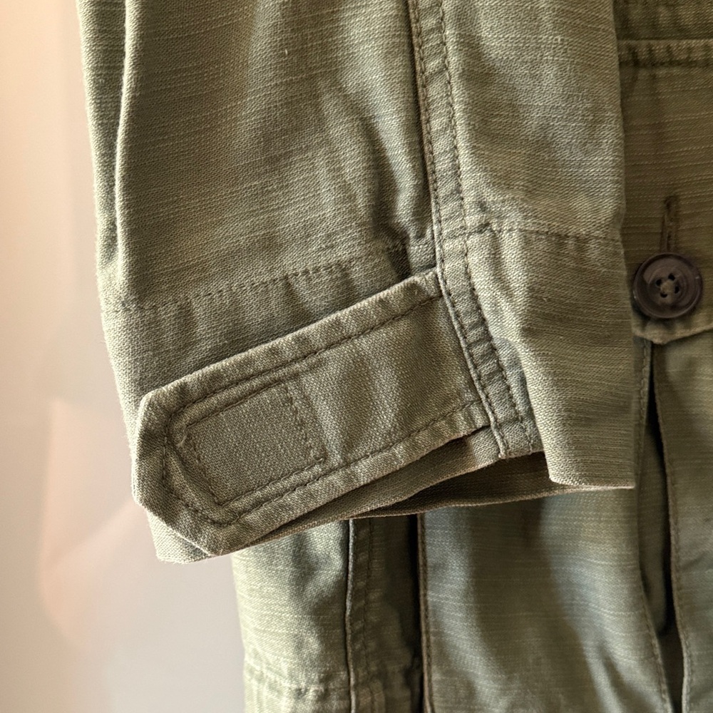 Bar III Olive Utility Jacket in 100% Cotton - Picture 8 of 15